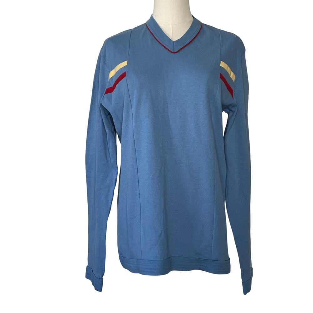 Götzburg Long Sleeve Crewneck Cotton Base Layer Long Shirt Powder Blue